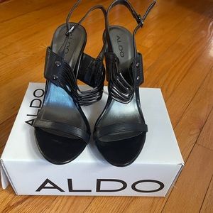 Aldo black heels size 8